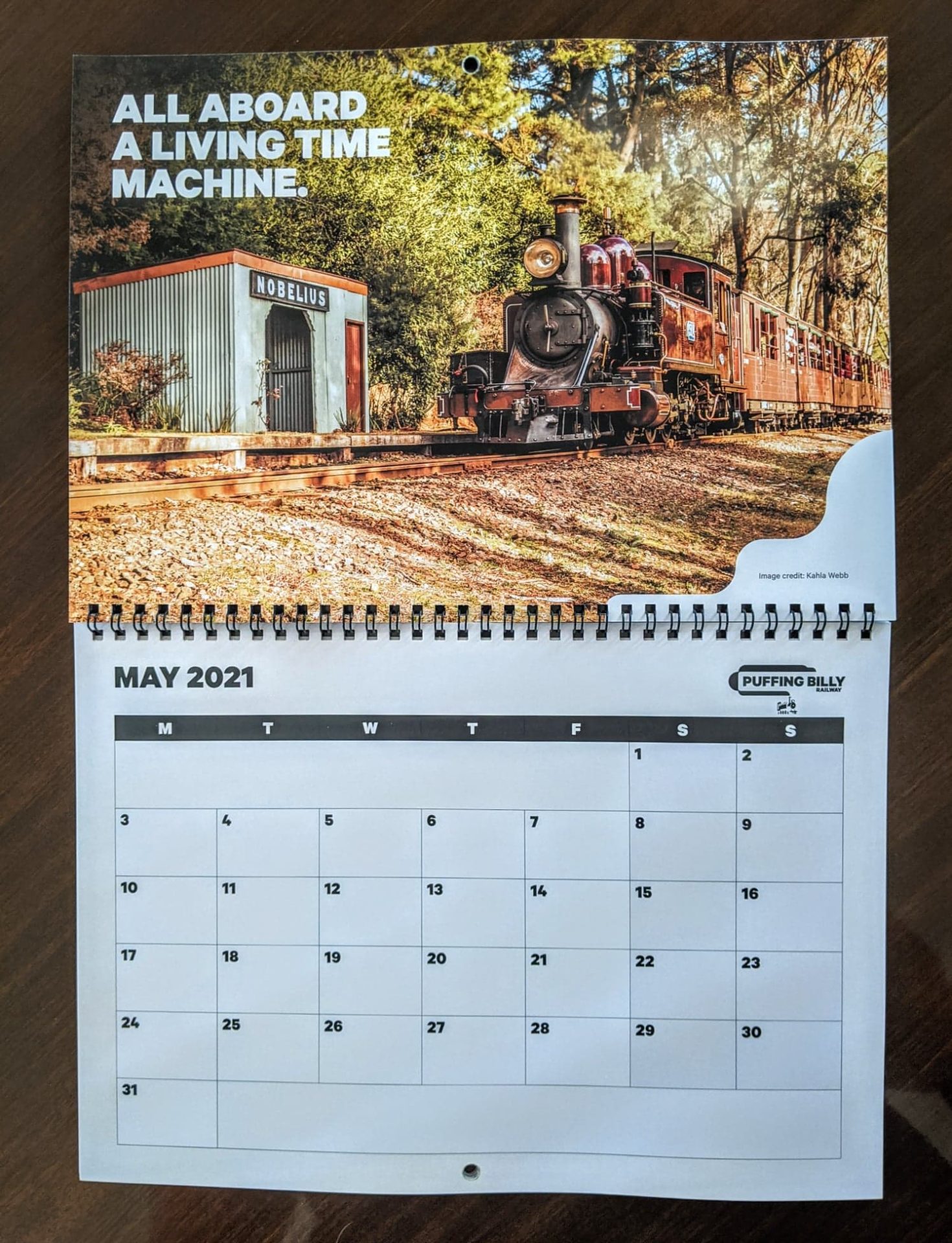 2021 PBR Calendar Puffing Billy