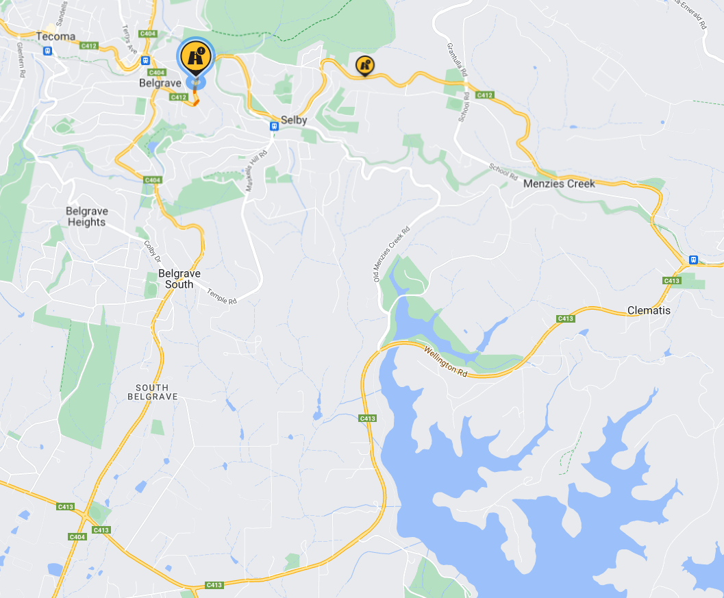 Disruption Map From VicTraffic
