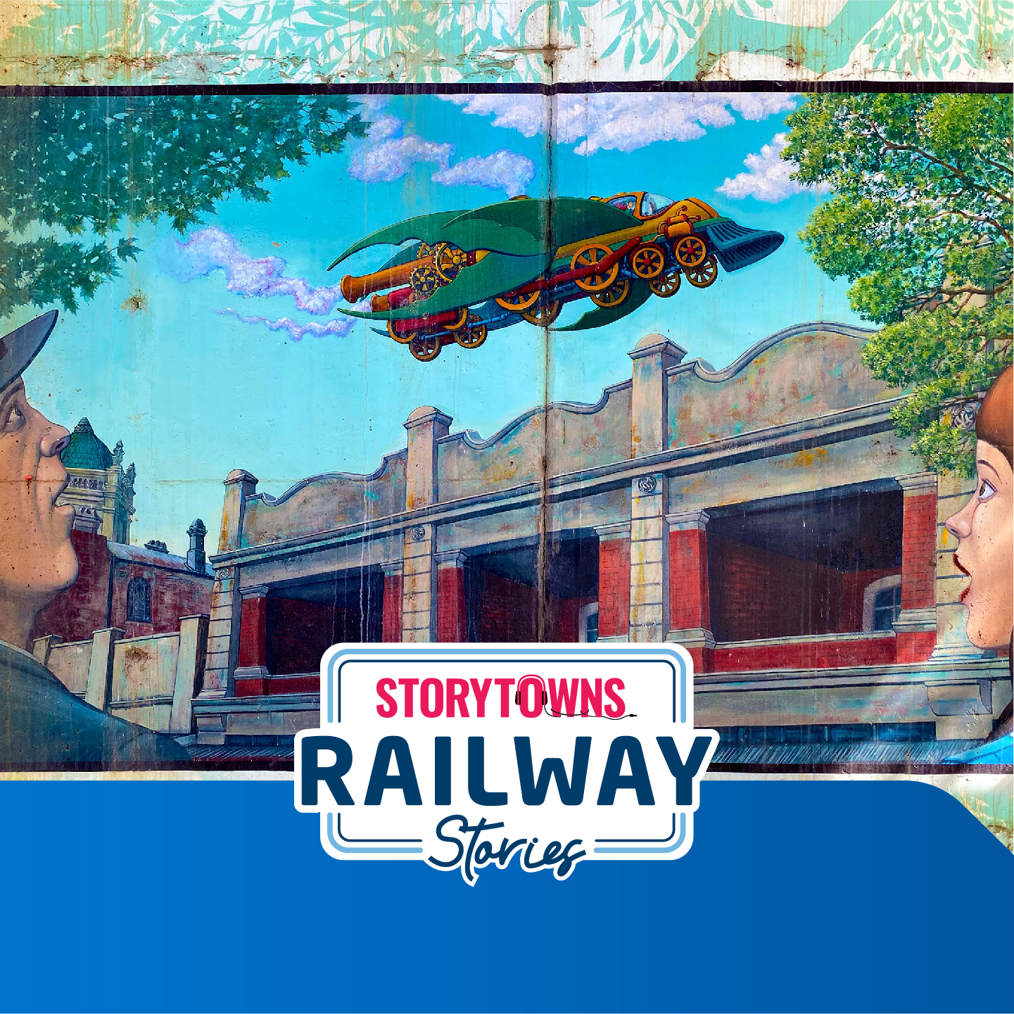 Illustration for the Railway Stories podcast for the Belgrave and Lilydale Metro Train Line.