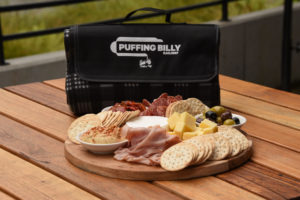 Puffing Billy Grazing Box and picnic blanket.