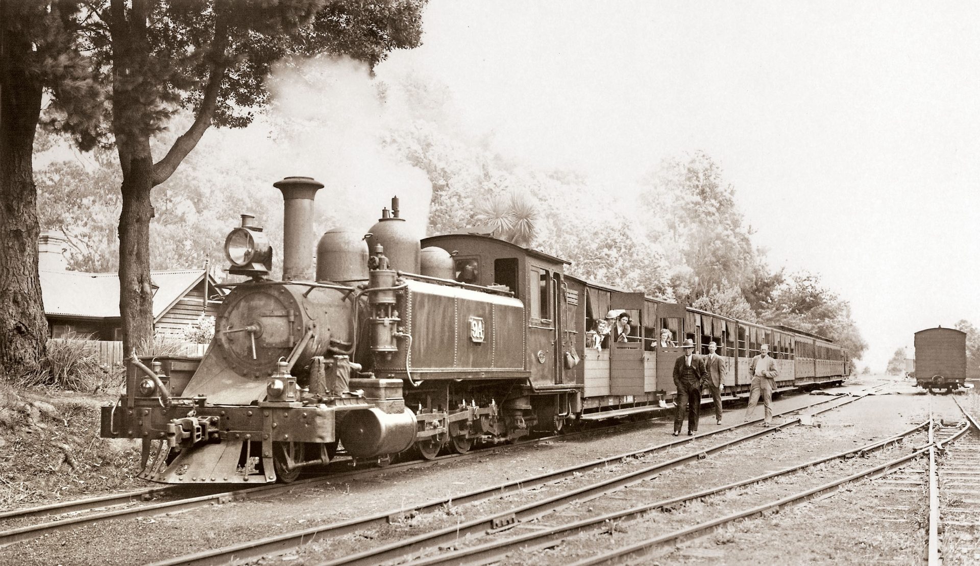 The First Train To Gembrook, On 18 December 1900, With 4A (pg.28)