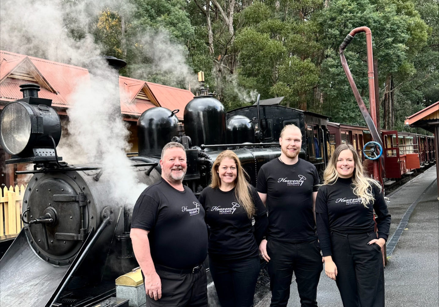 Heavenly Holidays Team At Puffing Billy 2