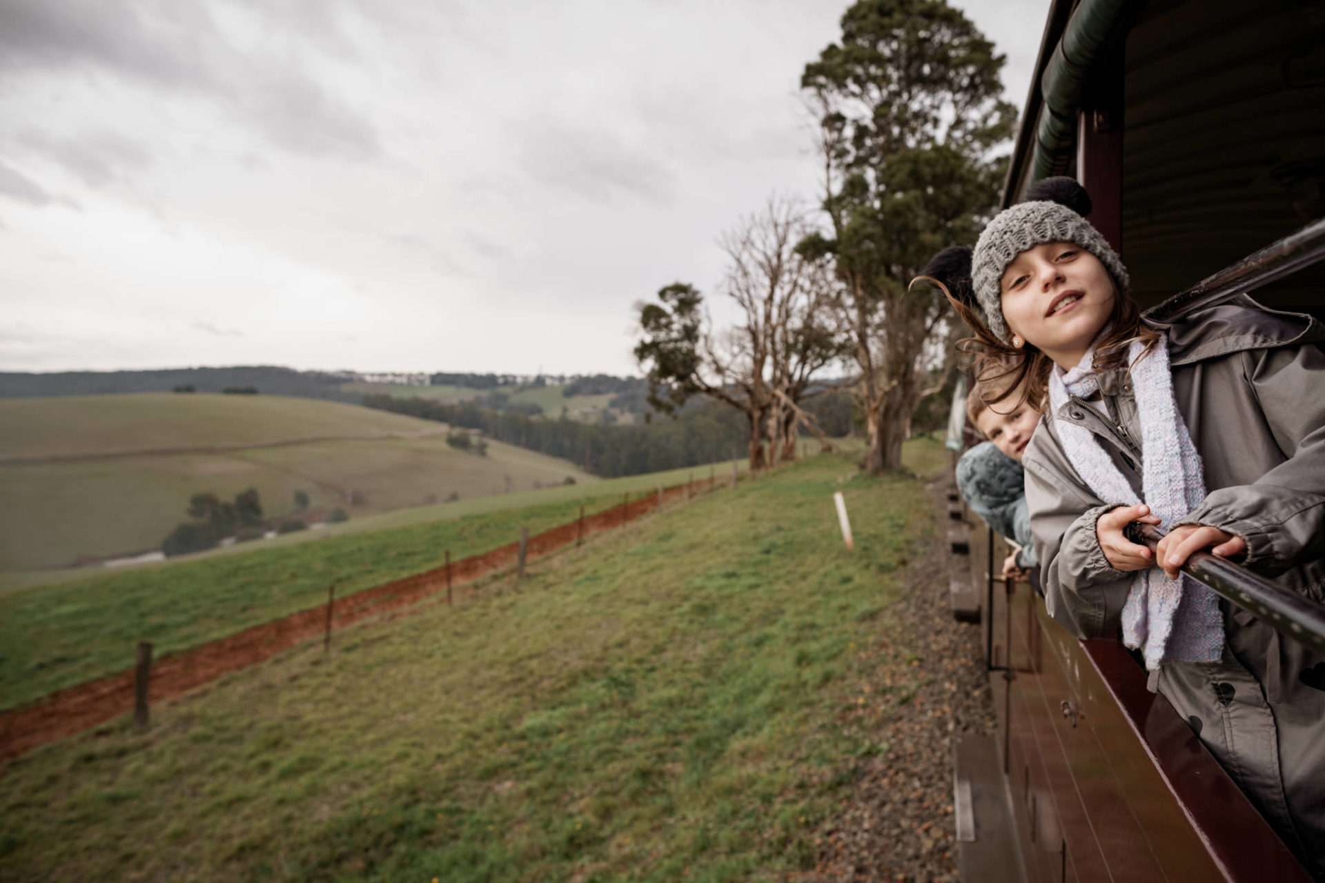 Open farmland on the way to Gembrook on Puffing Billy - KKDay Title: Top 10 Family Attractions in Melbourne